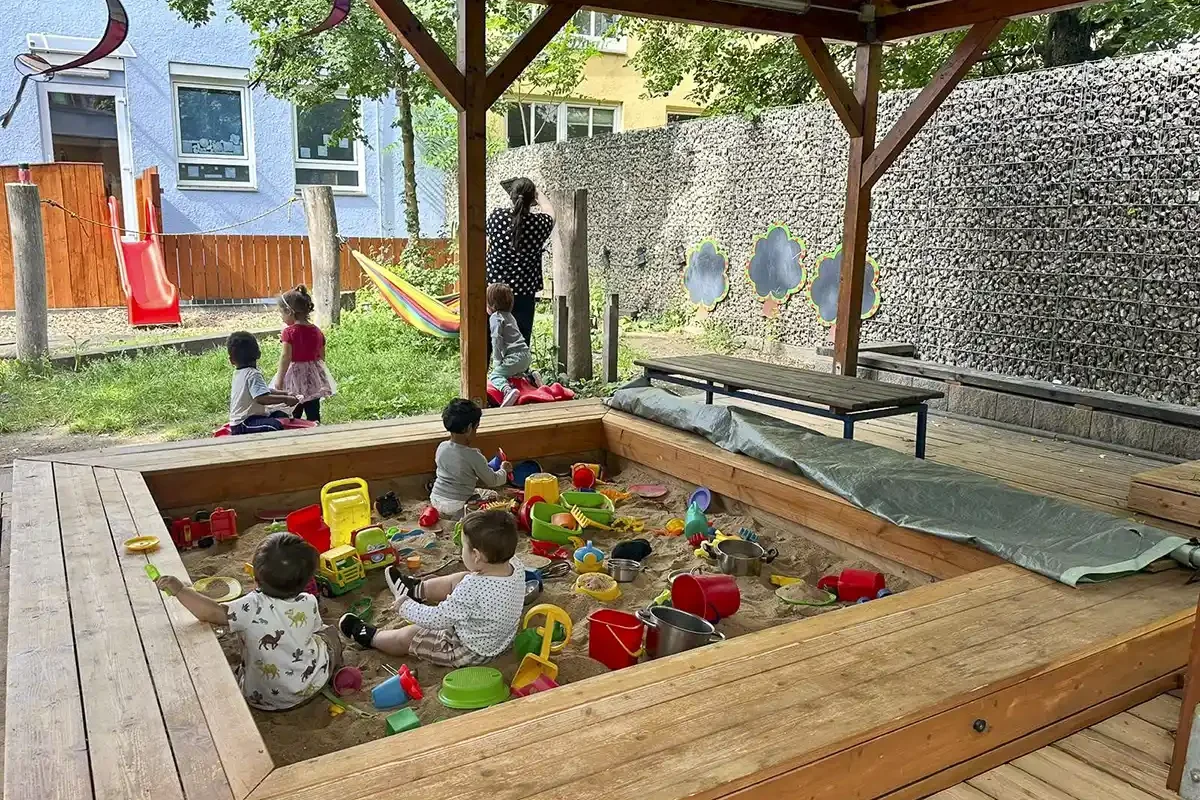 Sandkasten überdacht