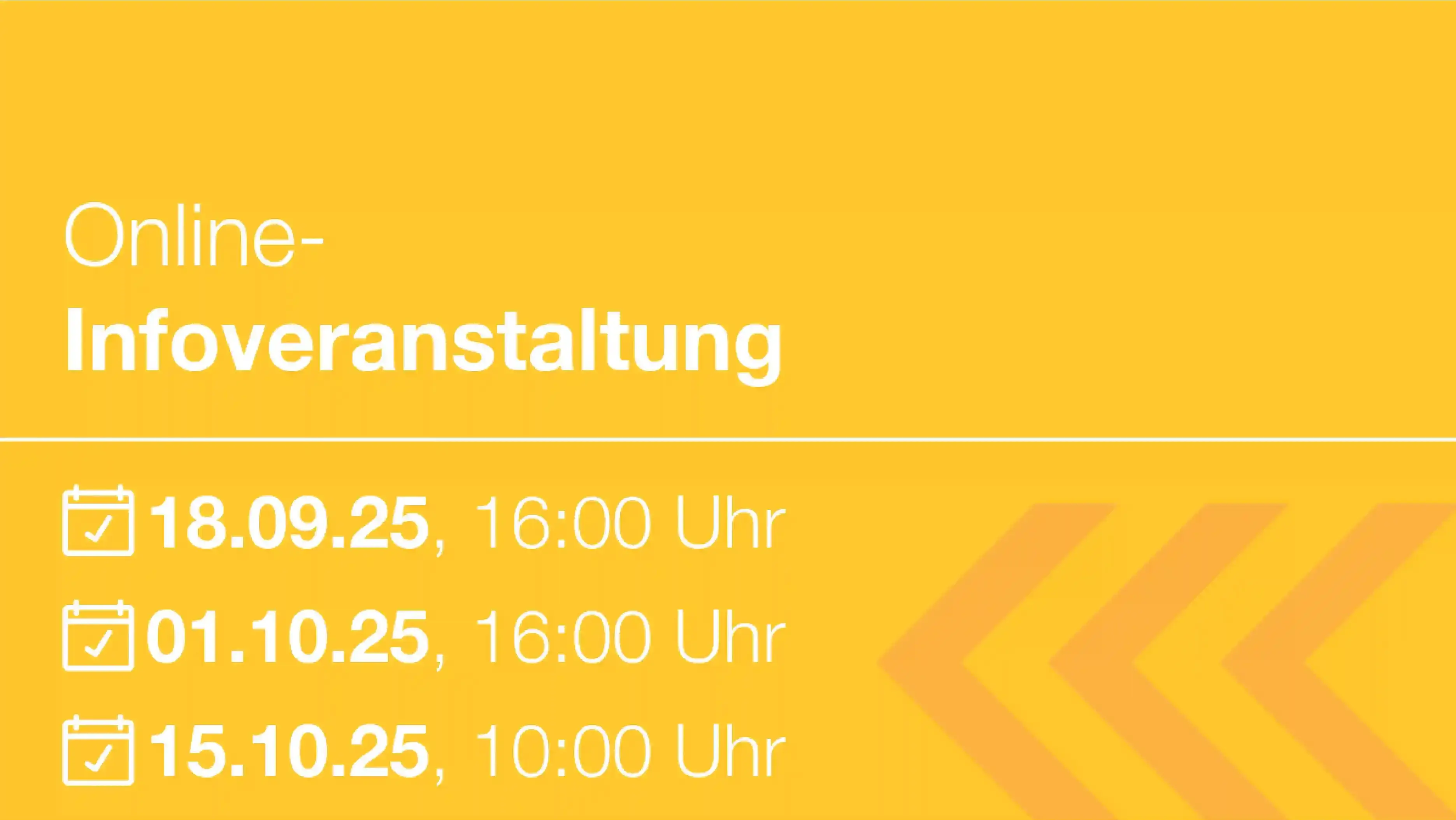 Termine Online-Infoveranstaltung Umschulung
