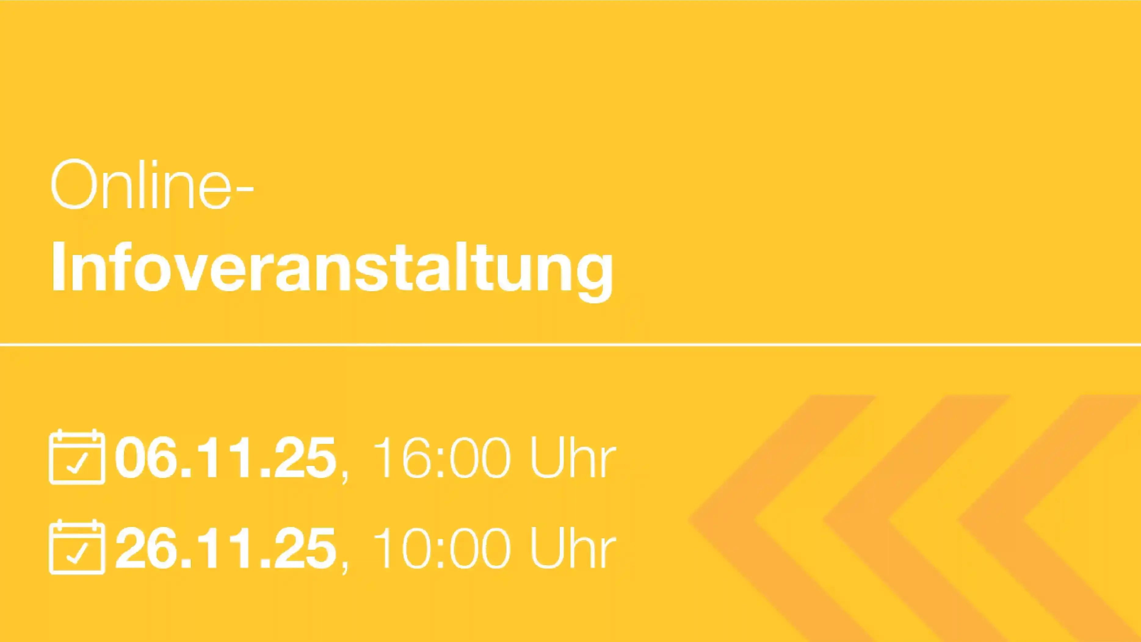 Termine Online-Infoveranstaltung Umschulung