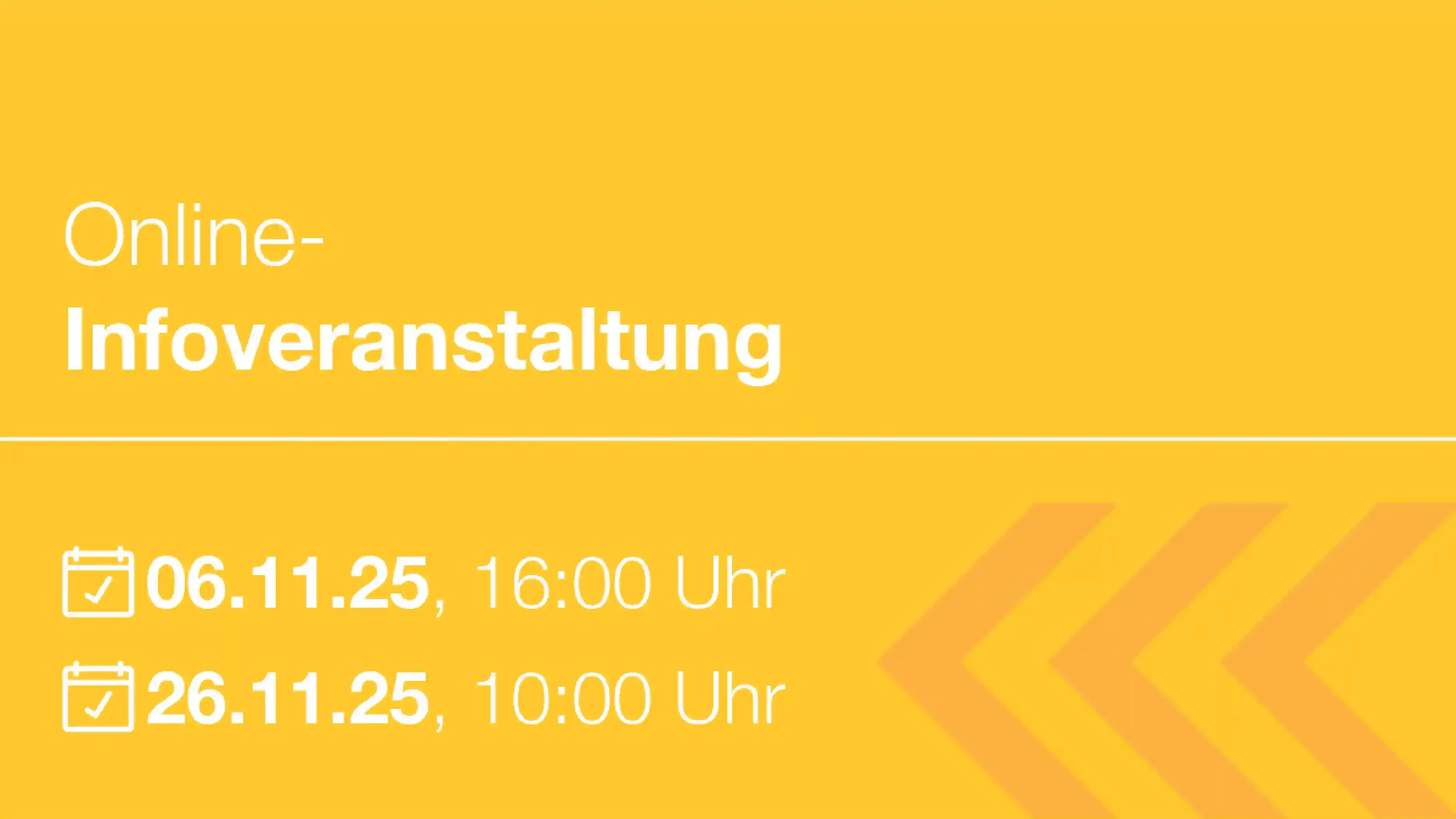 Termine Online-Infoveranstaltung Umschulung